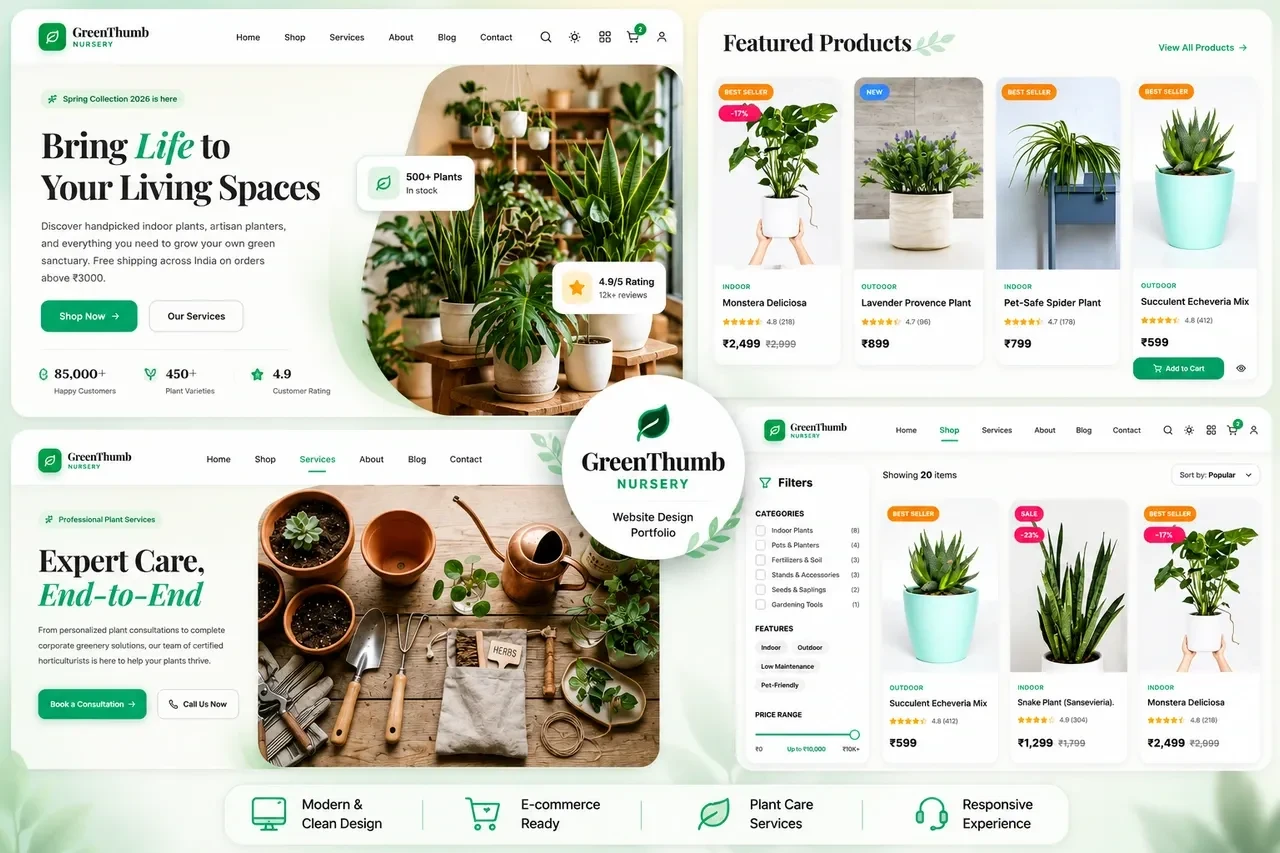 GreenNest – Nursery & Plant E-Commerce React Template